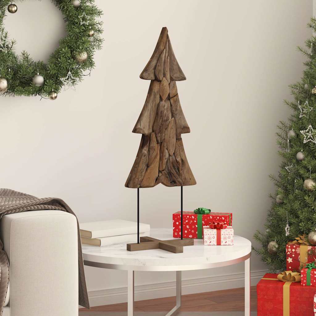 Juletre med stativ Brun 90 cm Heltre teak