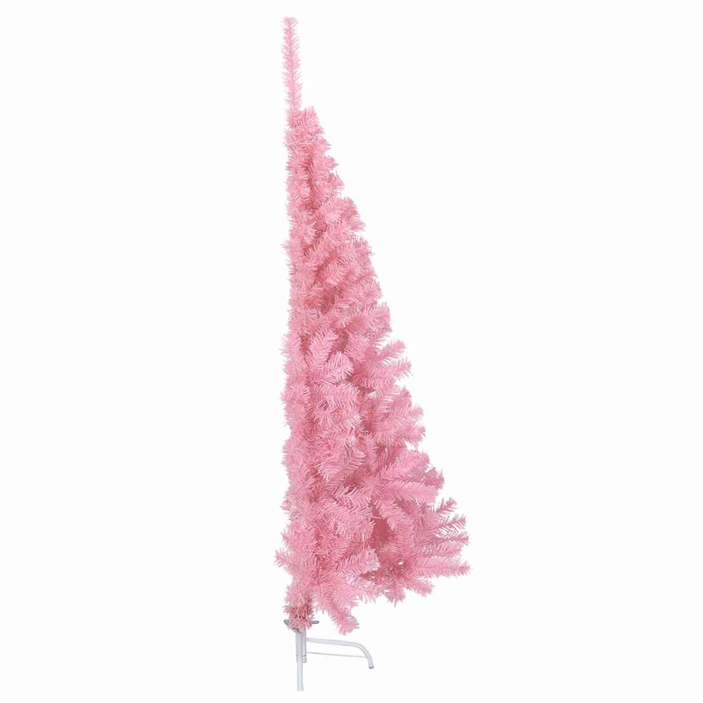 Kunstig Forhåndsopplyst Juletre med 150 LED Rosa 120 cm PVC