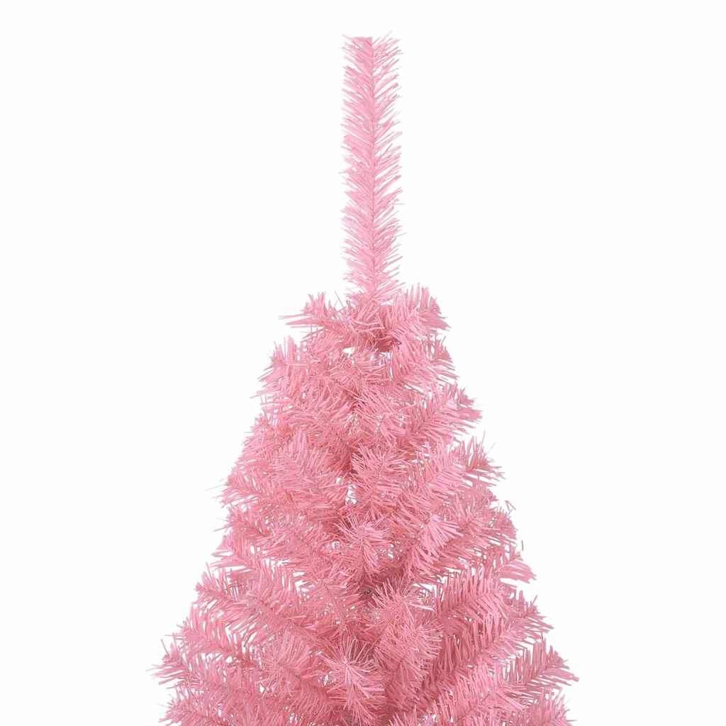Kunstig forbelyst juletre med 150 LED Rosa 150 cm PVC