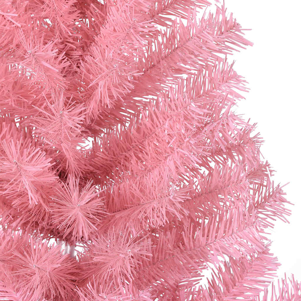 Kunstig forbelyst juletre med 150 LED Rosa 150 cm PVC