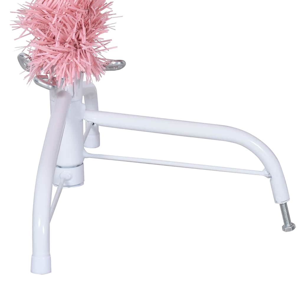 Kunstig forbelyst juletre med 150 LED Rosa 150 cm PVC