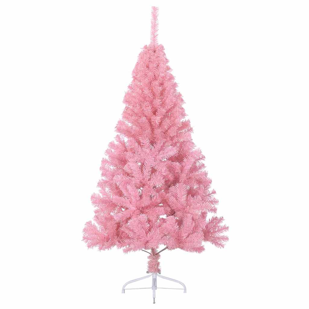 Kunstig forbelyst juletre med 150 LED Rosa 150 cm PVC