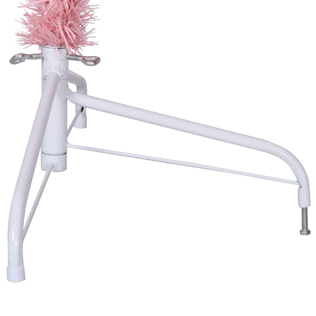 Kunstig forbelyst juletre med 300 LED Rosa 210 cm PVC