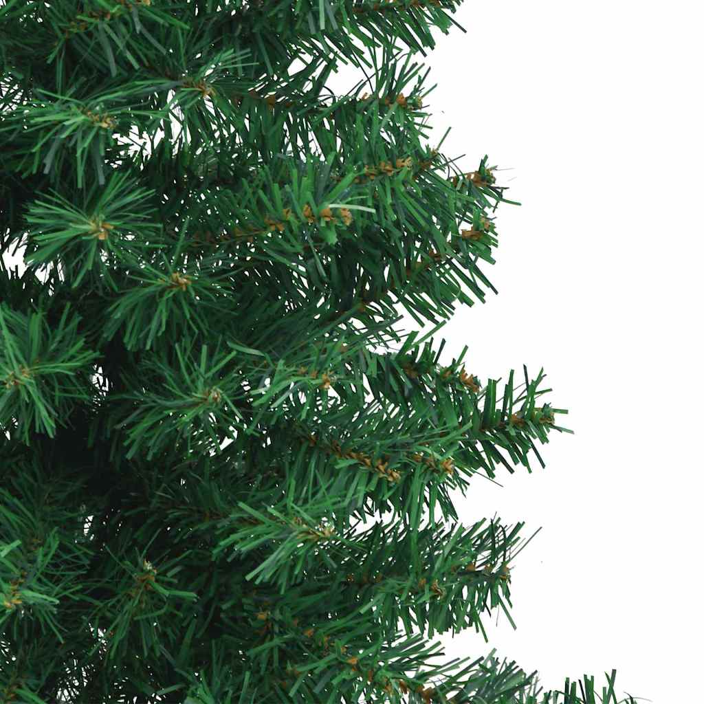 Hjørne Kunstig Jul Tre med 150 LED grønn 150 cm PVC og metall