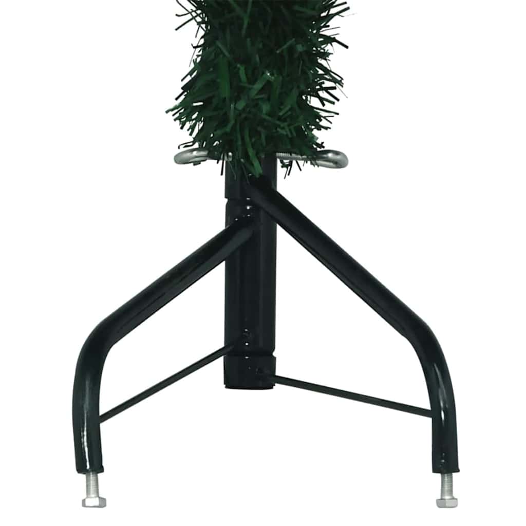 Hjørne Kunstig Jul Tre med 300 LED grønn 180 cm PVC og metall