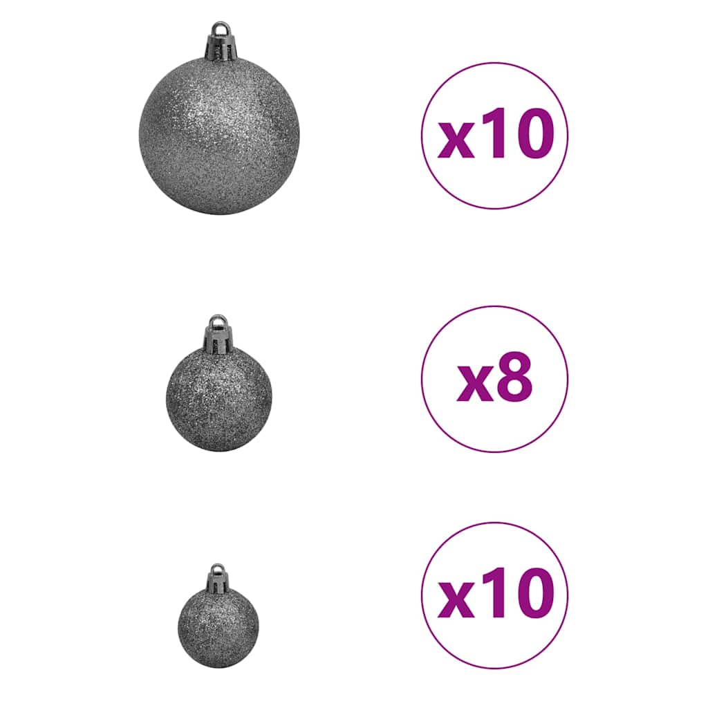 Hjørne Kunstig Jul Tre med 300 LED grønn 180 cm PVC og metall