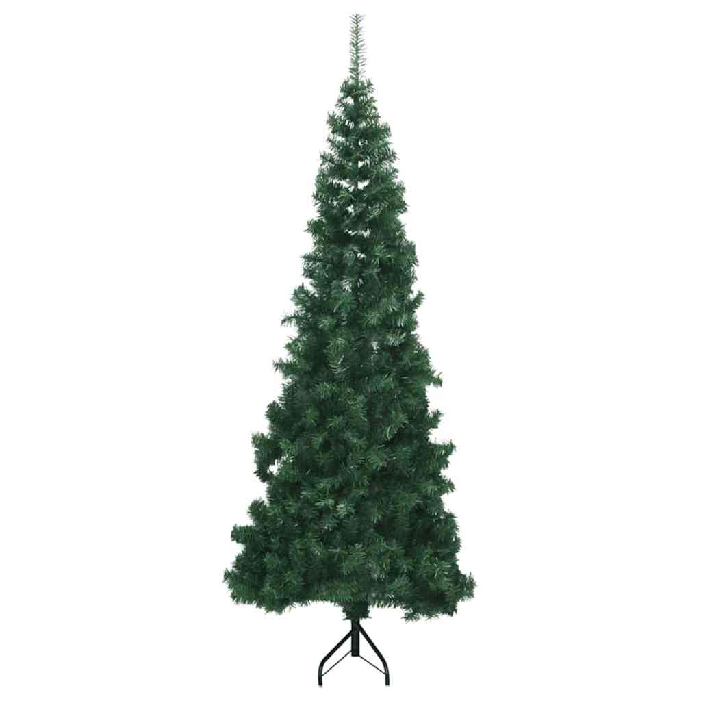 Hjørne Kunstig Jul Tre med 300 LED grønn 210 cm PVC og metall