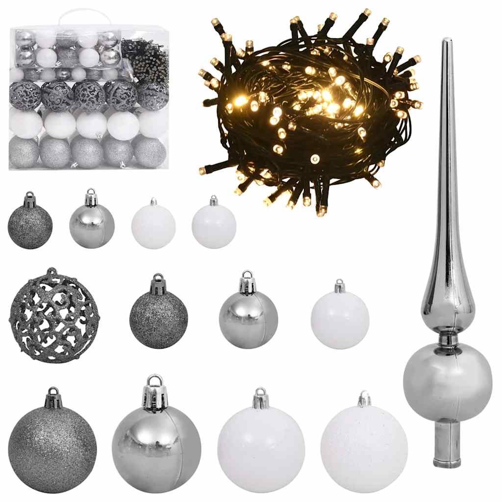 Hjørne Kunstig Jul Tre med 300 LED grønn 210 cm PVC og metall