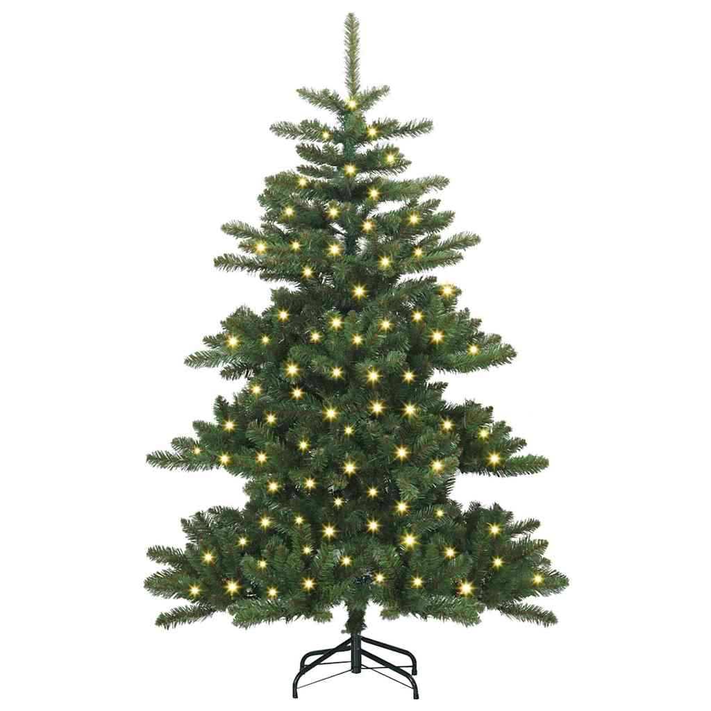 Kunstig sammensatt juletre med 150 LED grønn 150 cm PVC