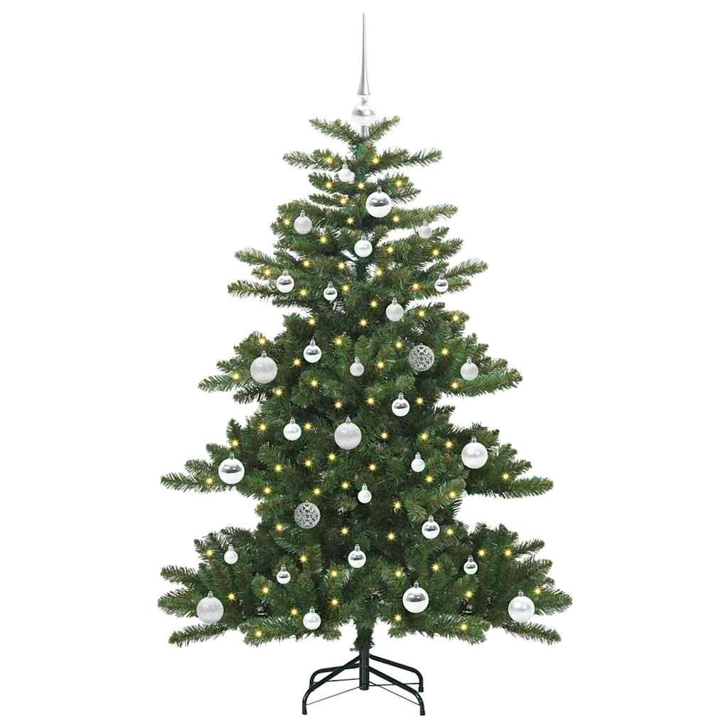 Kunstig sammensatt juletre with LEDs med stativ 150cm PVC