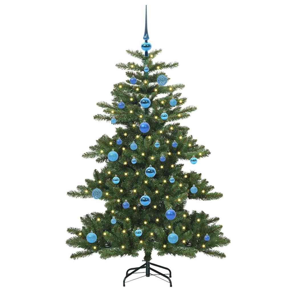 Kunstig sammensatt juletre with LEDs med stativ 150cm PVC