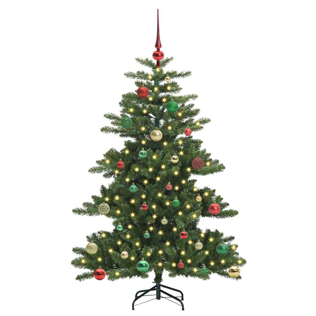 Kunstig sammensatt juletre with LEDs med stativ 150cm PVC