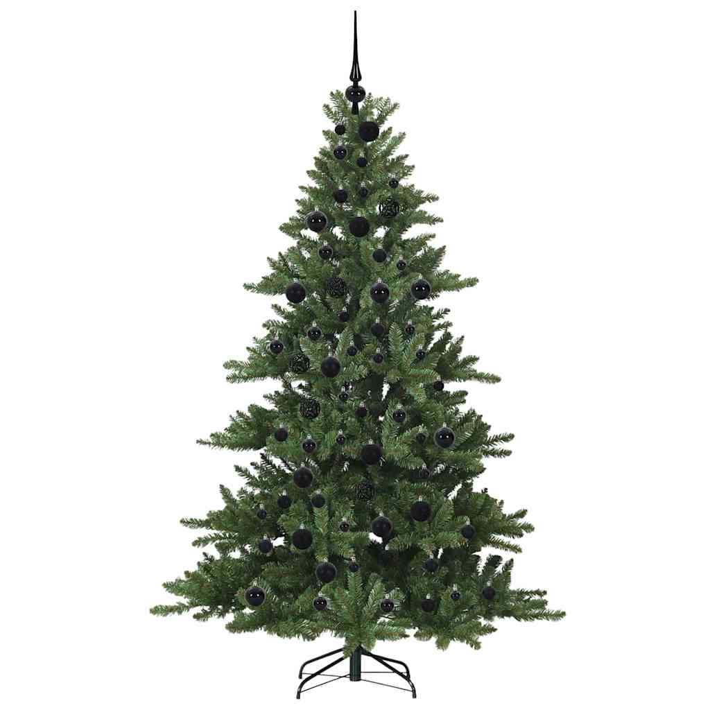 Kunstig sammensatt juletre med 300 LED-er grønn 180 cm PVC