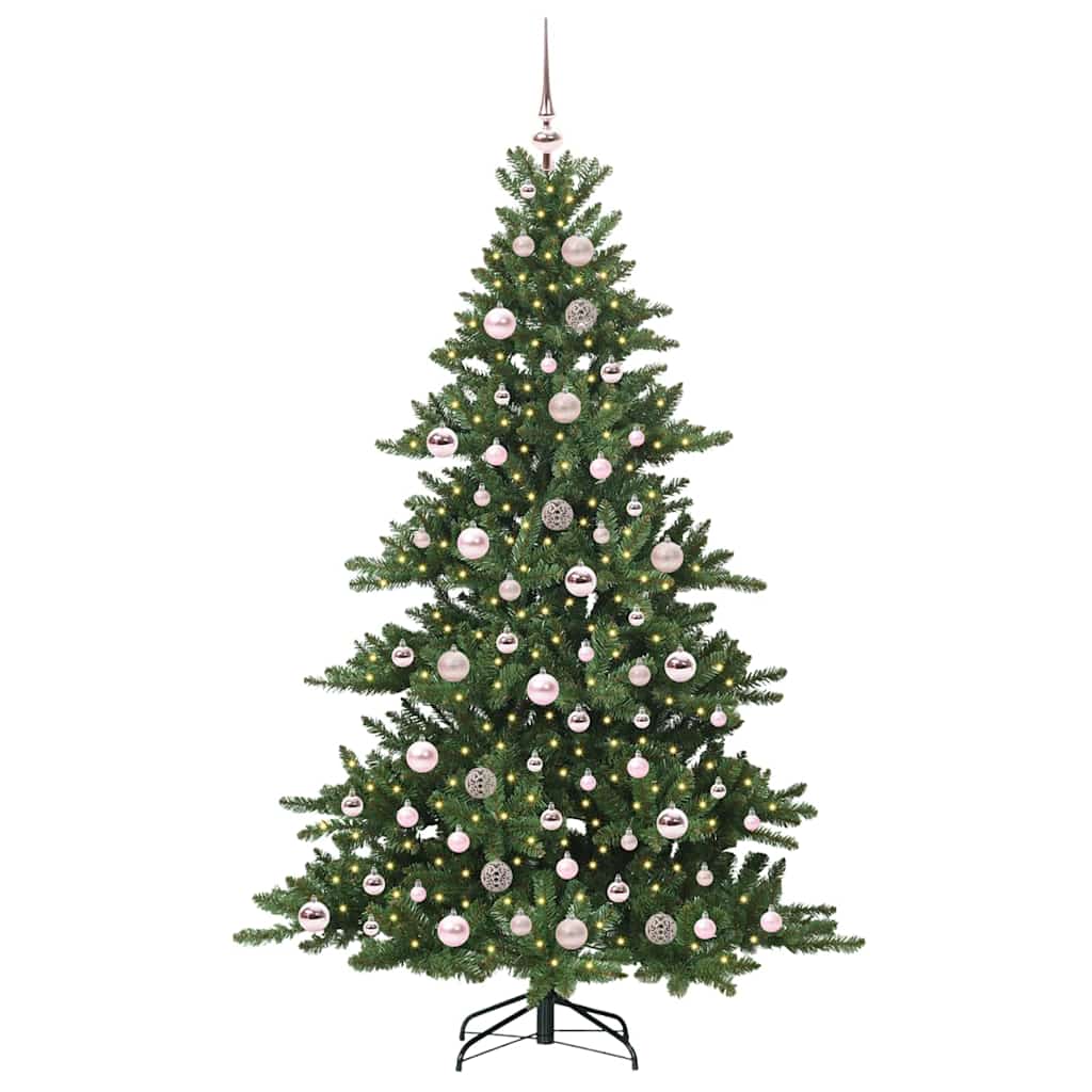 Kunstig sammensatt juletre with LEDs med stativ 180cm PVC