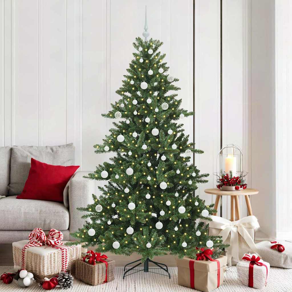 Kunstig sammensatt juletre with LEDs med stativ 180cm PVC