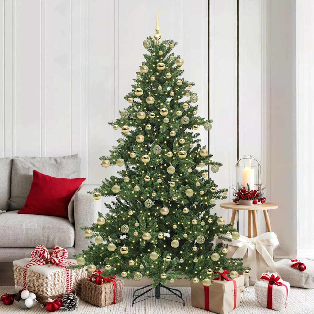 Kunstig sammensatt juletre with LEDs med stativ 180cm PVC