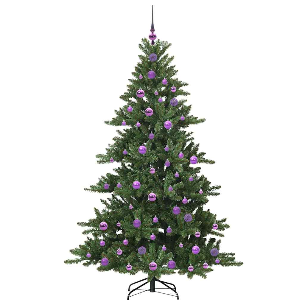 Kunstig sammensatt juletre with LEDs med stativ 180cm PVC
