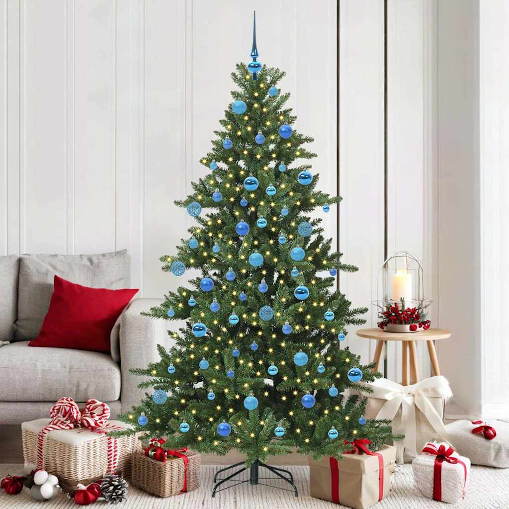 Kunstig sammensatt juletre with LEDs med stativ 180cm PVC