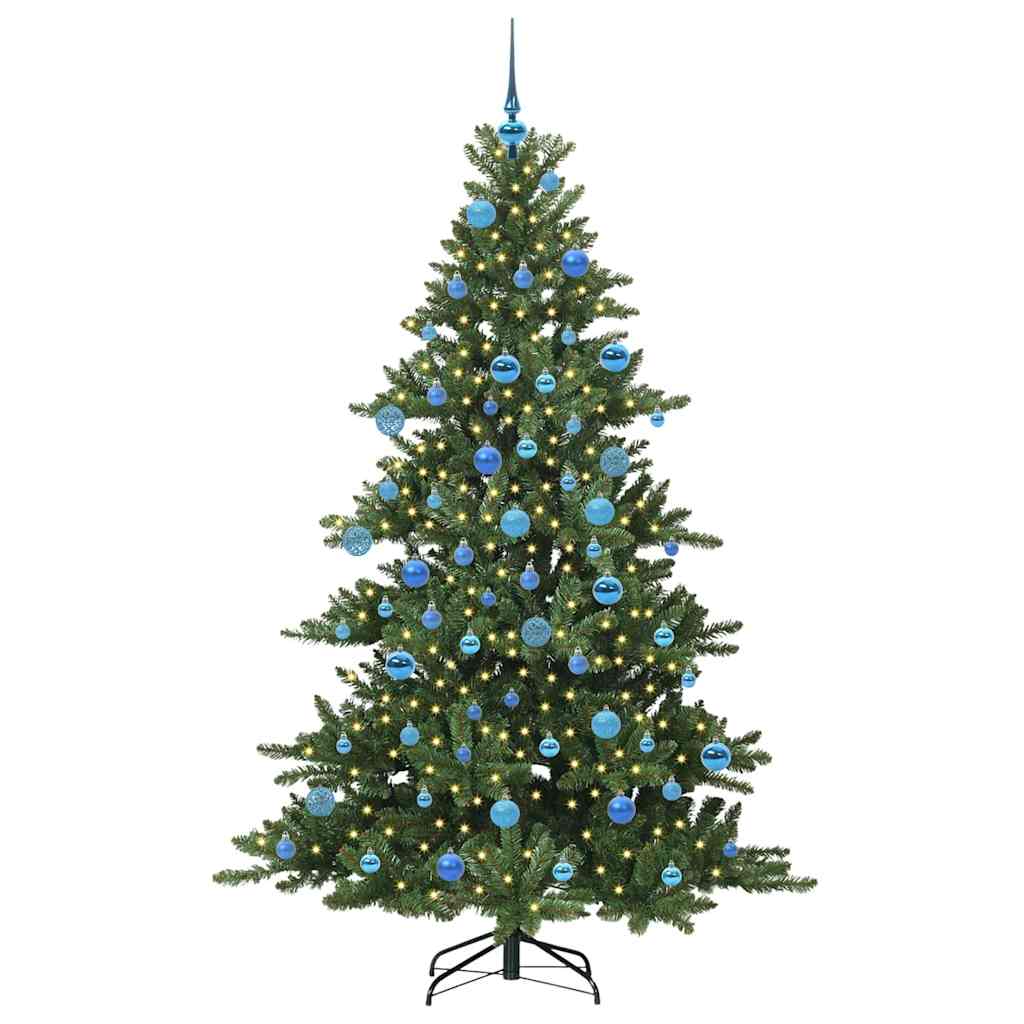 Kunstig sammensatt juletre with LEDs med stativ 180cm PVC