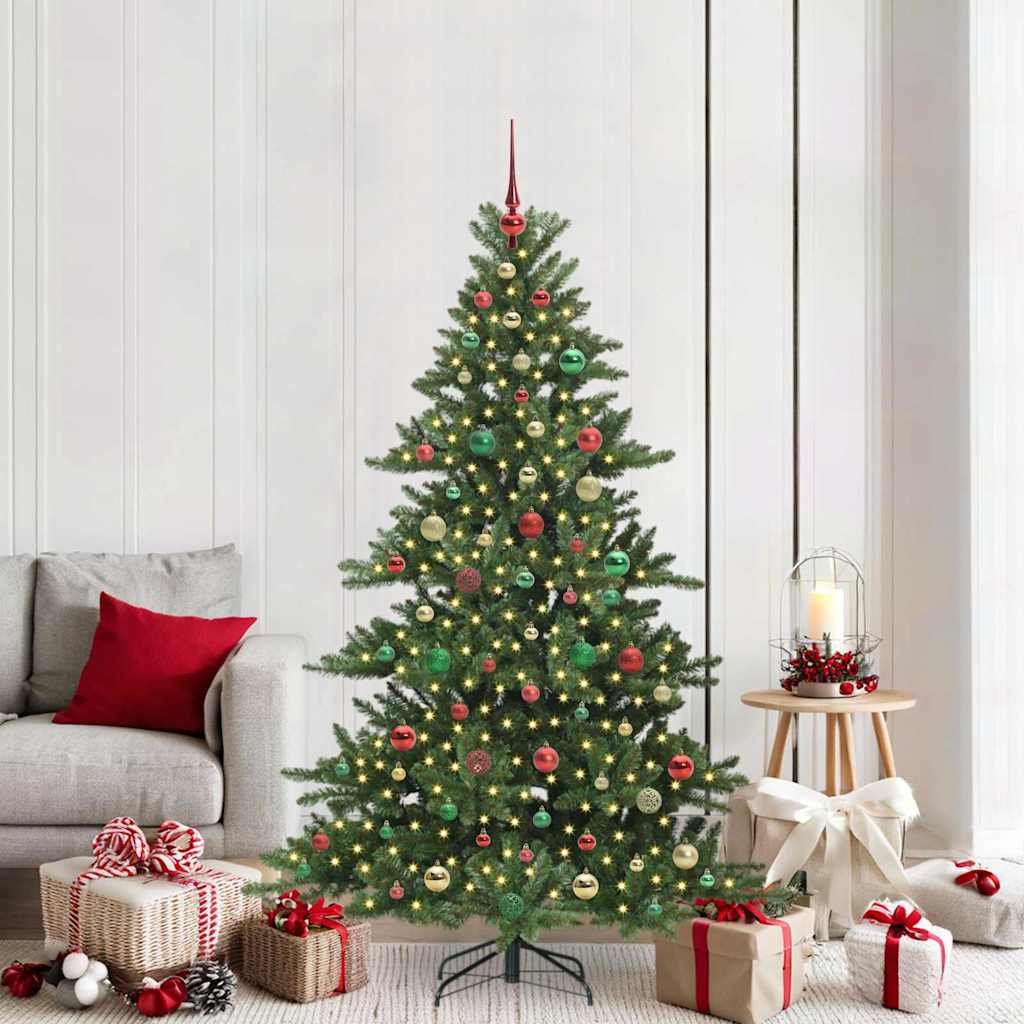 Kunstig sammensatt juletre with LEDs med stativ 180cm PVC