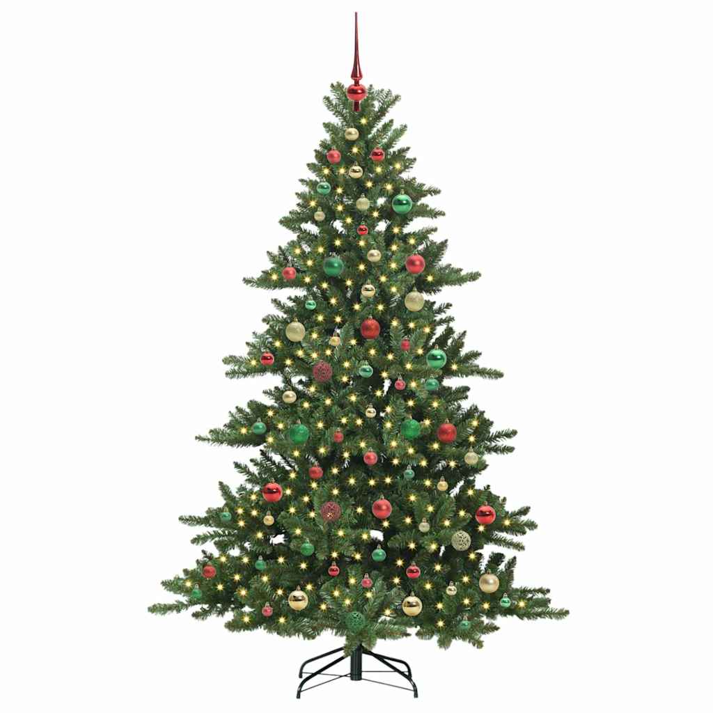 Kunstig sammensatt juletre with LEDs med stativ 180cm PVC