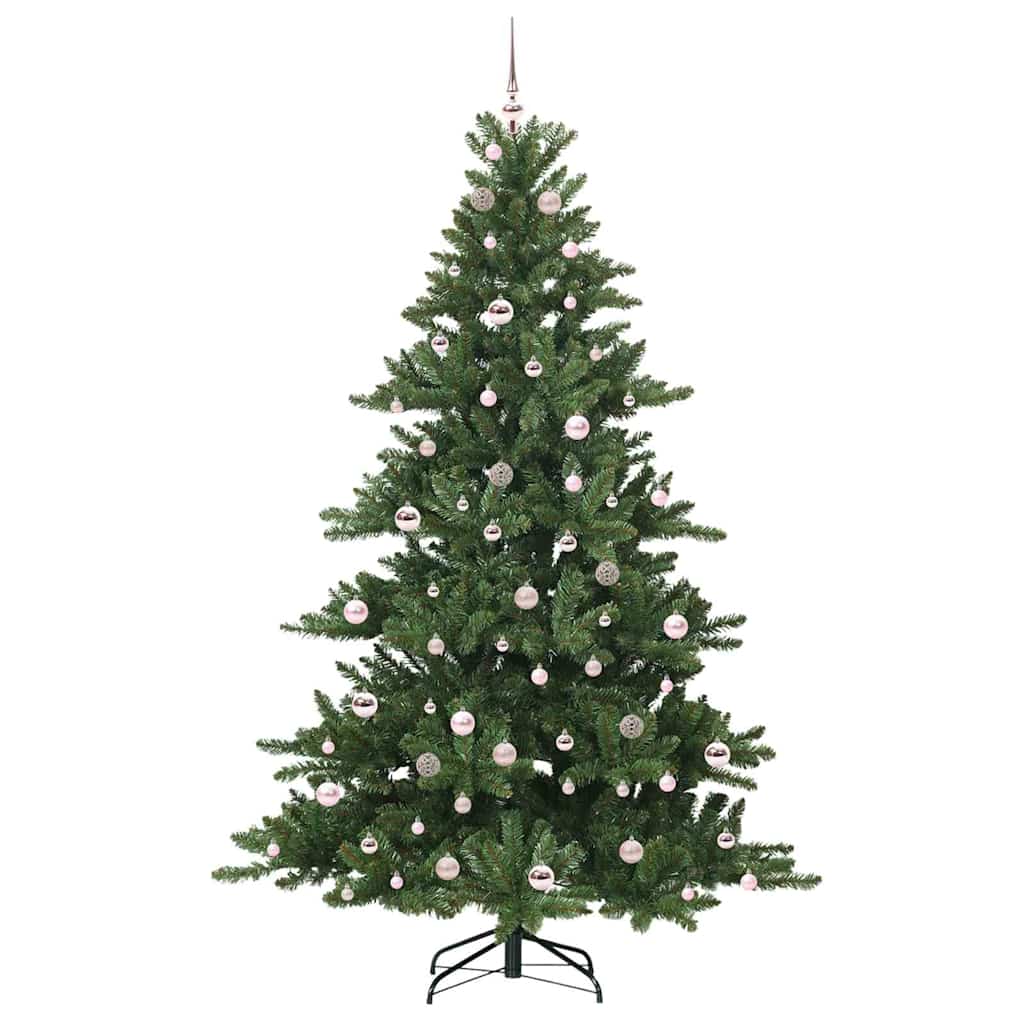 Kunstig sammensatt juletre with LEDs med stativ 210cm PVC