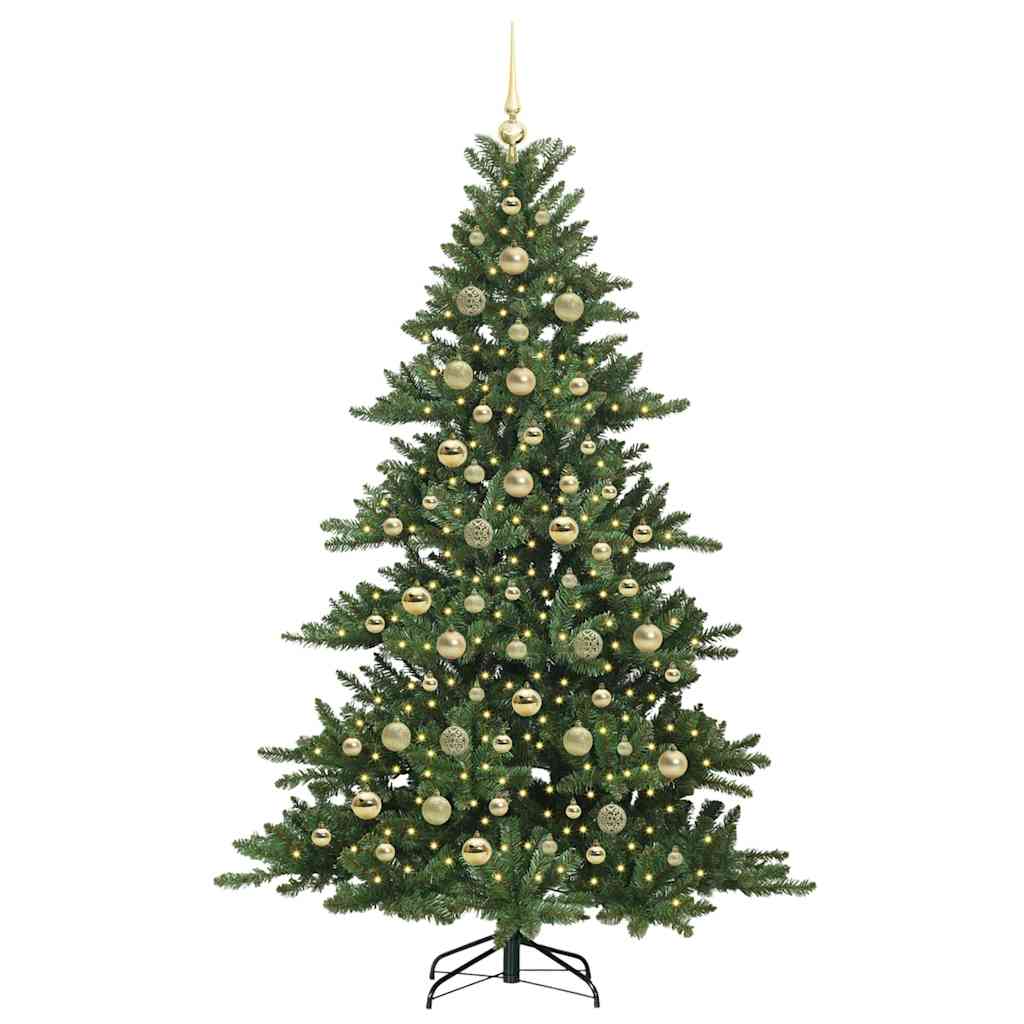 Kunstig sammensatt juletre with LEDs med stativ 210cm PVC
