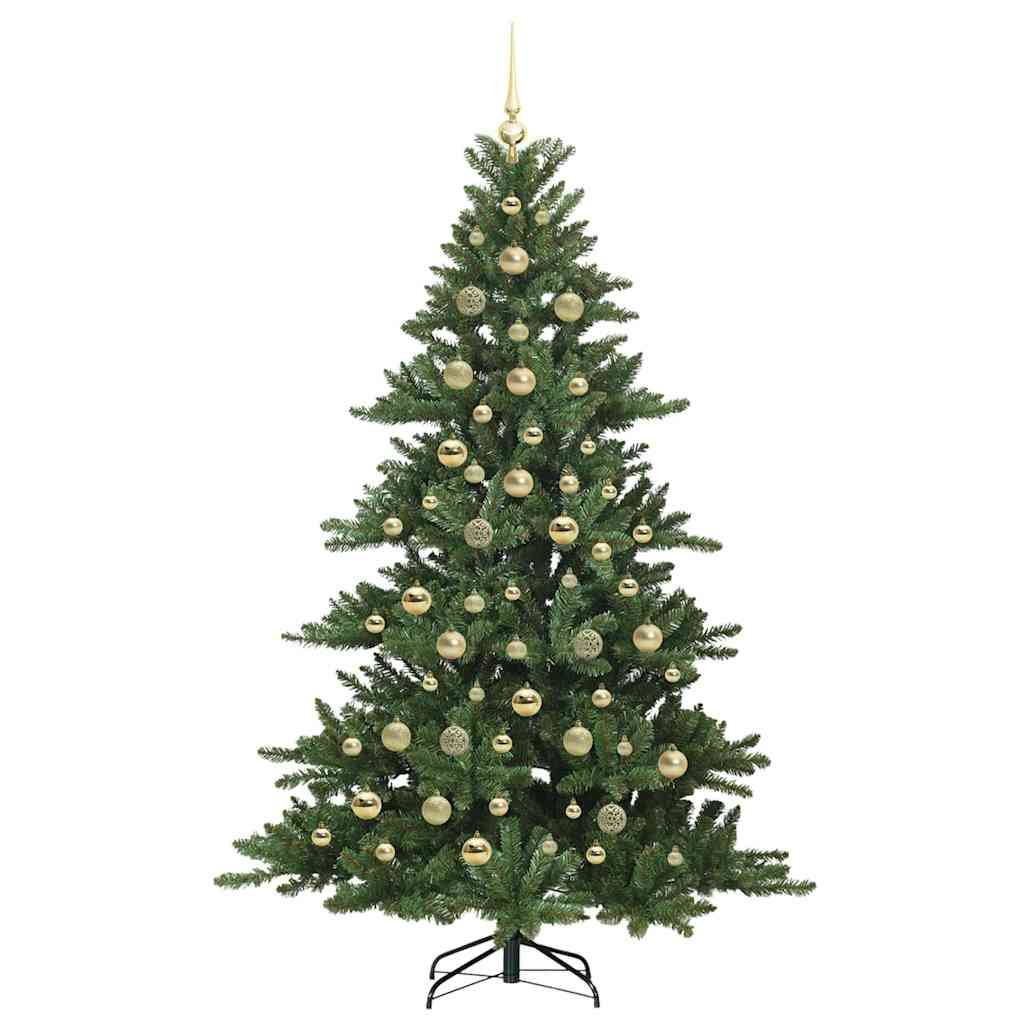 Kunstig sammensatt juletre with LEDs med stativ 210cm PVC