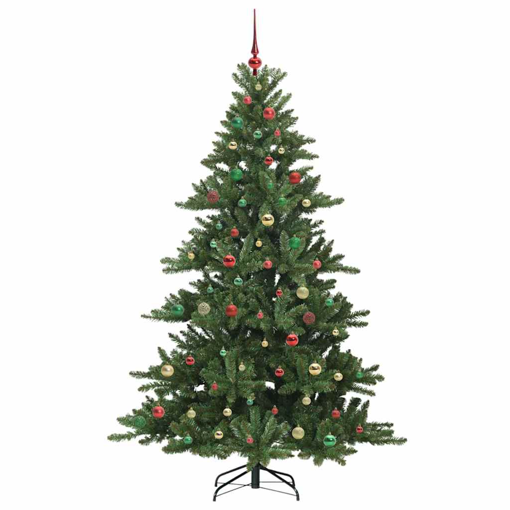 Kunstig sammensatt juletre with LEDs med stativ 210cm PVC