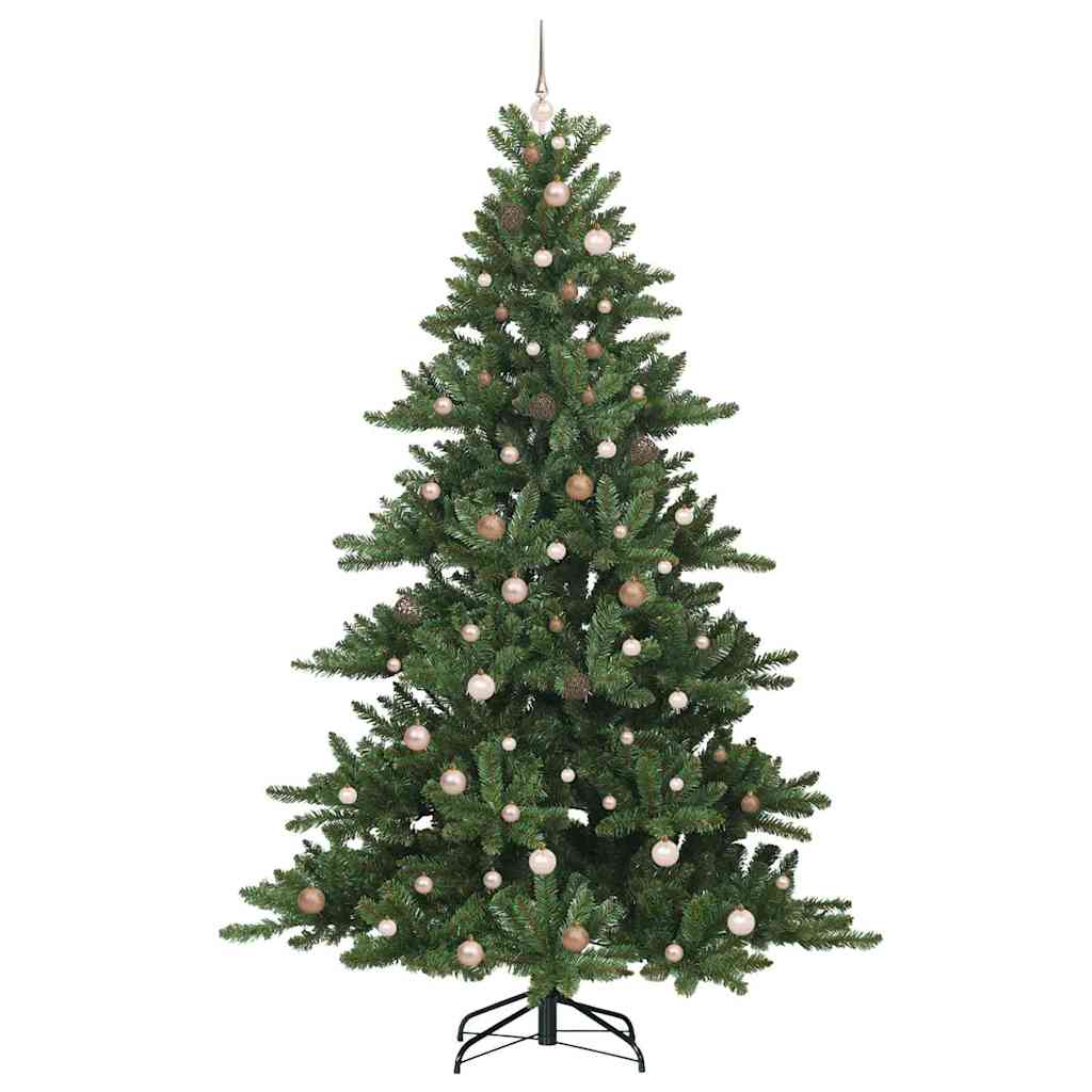 Kunstig sammensatt juletre med 300 LED-er grønn 240 cm PVC