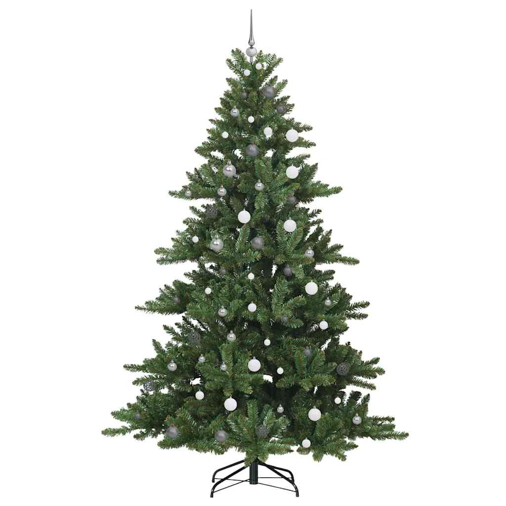 Kunstig sammensatt juletre med 300 LED-er grønn 240 cm PVC