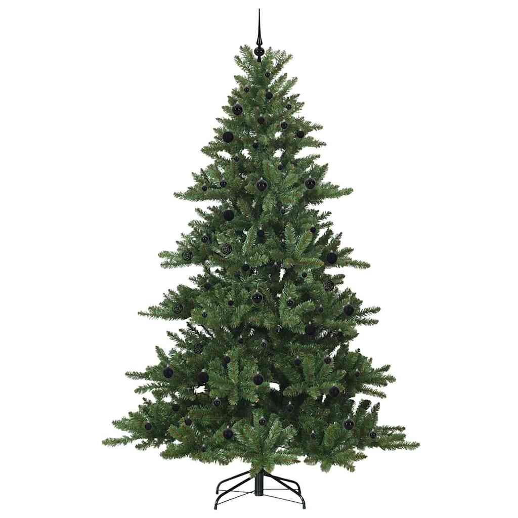 Kunstig sammensatt juletre med 300 LED-er grønn 240 cm PVC