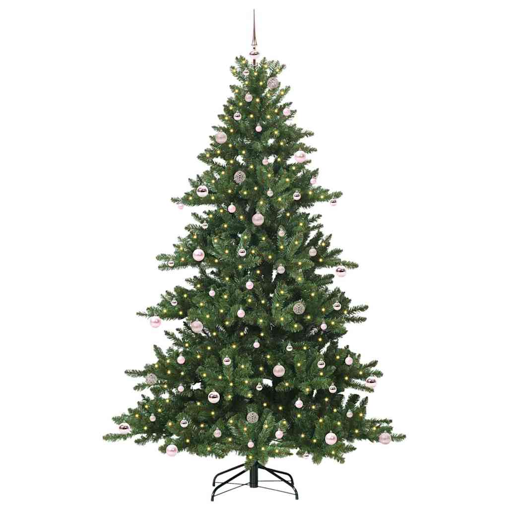 Kunstig sammensatt juletre with LEDs med stativ 240cm PVC