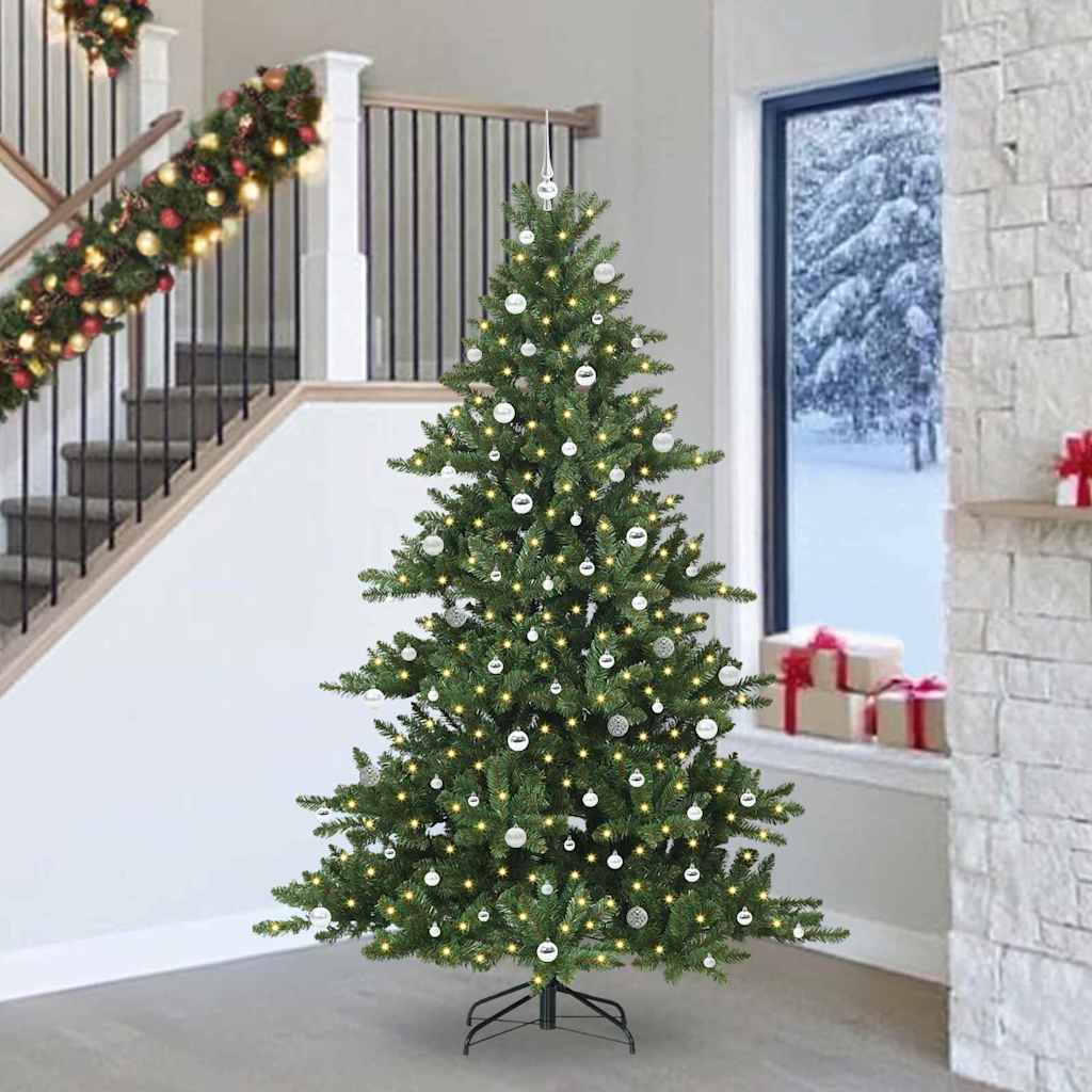 Kunstig sammensatt juletre with LEDs med stativ 240cm PVC