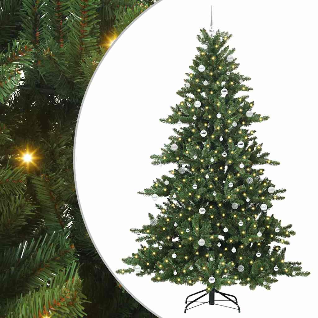 Kunstig sammensatt juletre with LEDs med stativ 240cm PVC