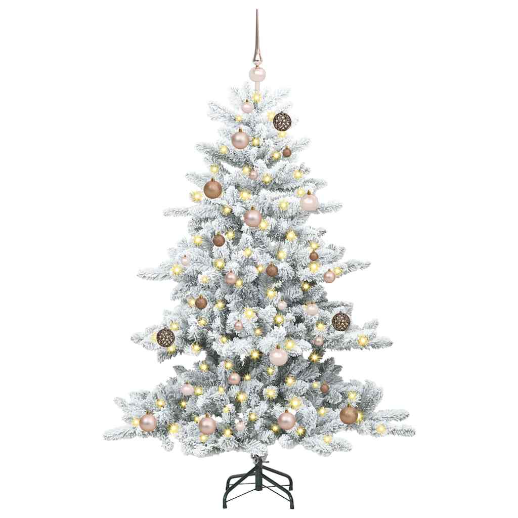 Kunstig sammensatt juletre with 15 LEDs Hvit 150 cm PVC