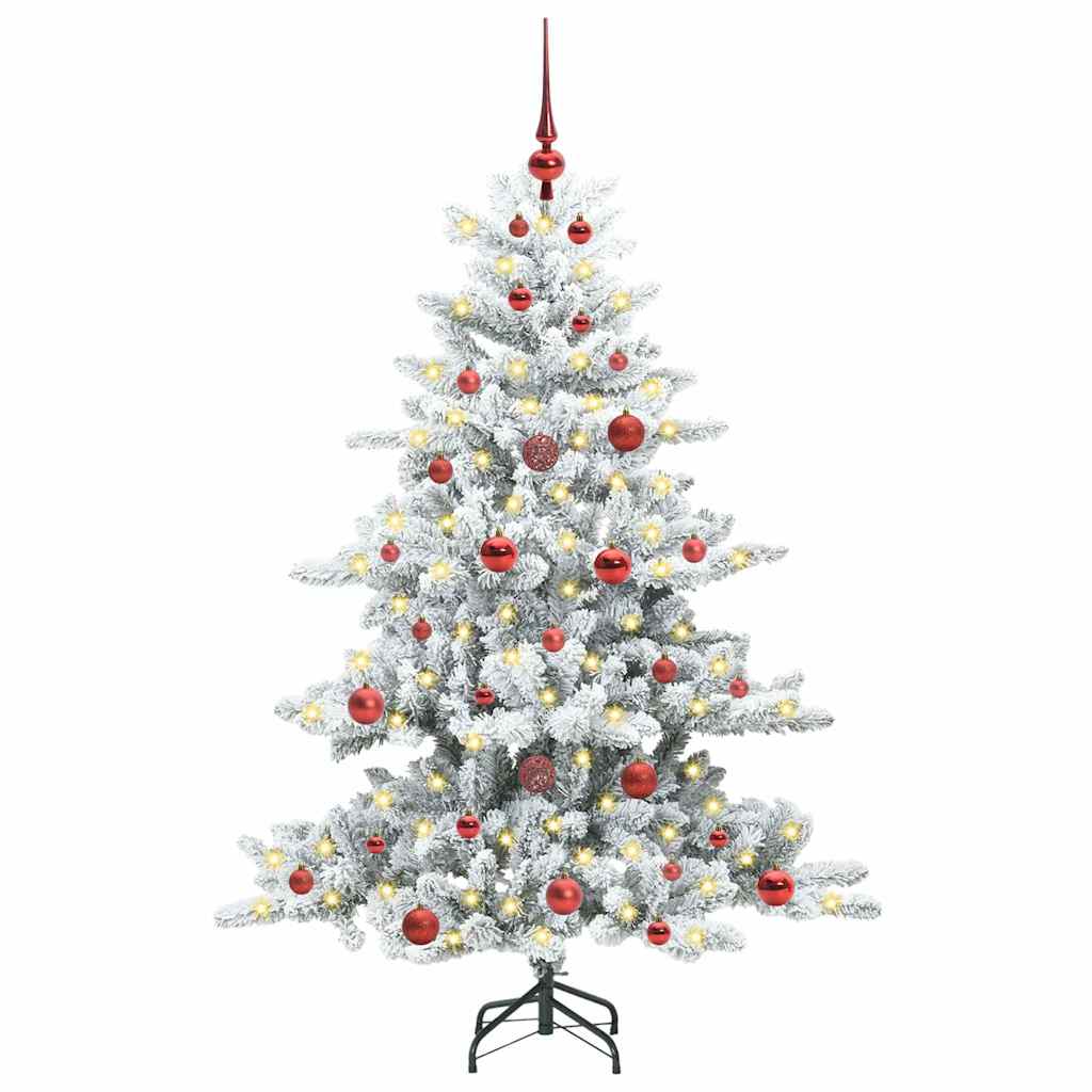 Kunstig sammensatt juletre with LEDs med stativ 150cm PVC