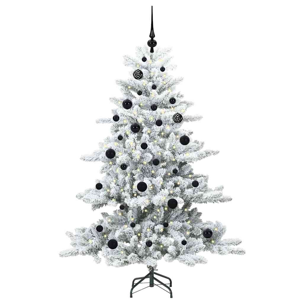 Kunstig sammensatt juletre with LEDs med stativ 150cm PVC