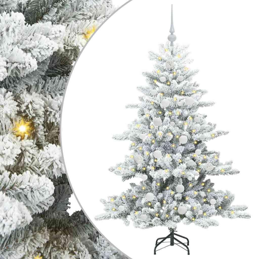 Kunstig sammensatt juletre with LEDs med stativ 150cm PVC