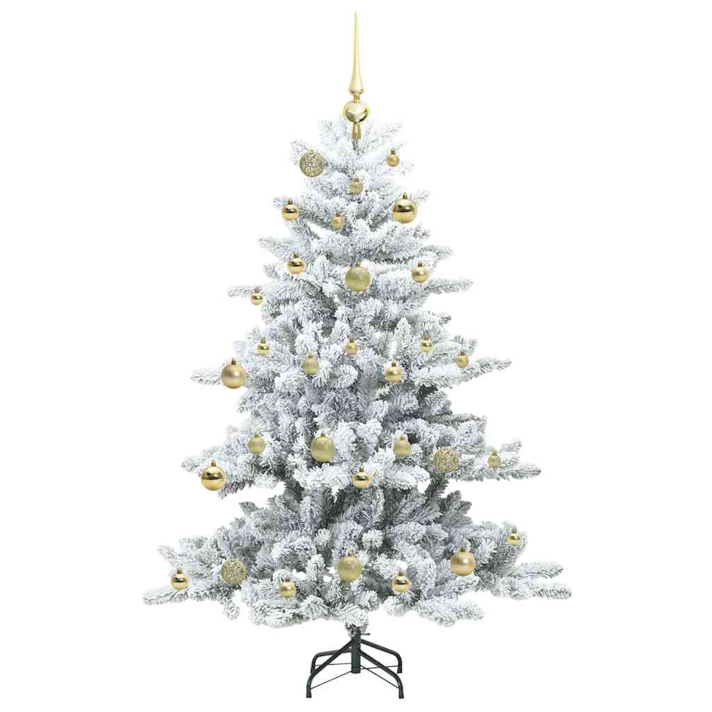 Kunstig sammensatt juletre with LEDs med stativ 150cm PVC