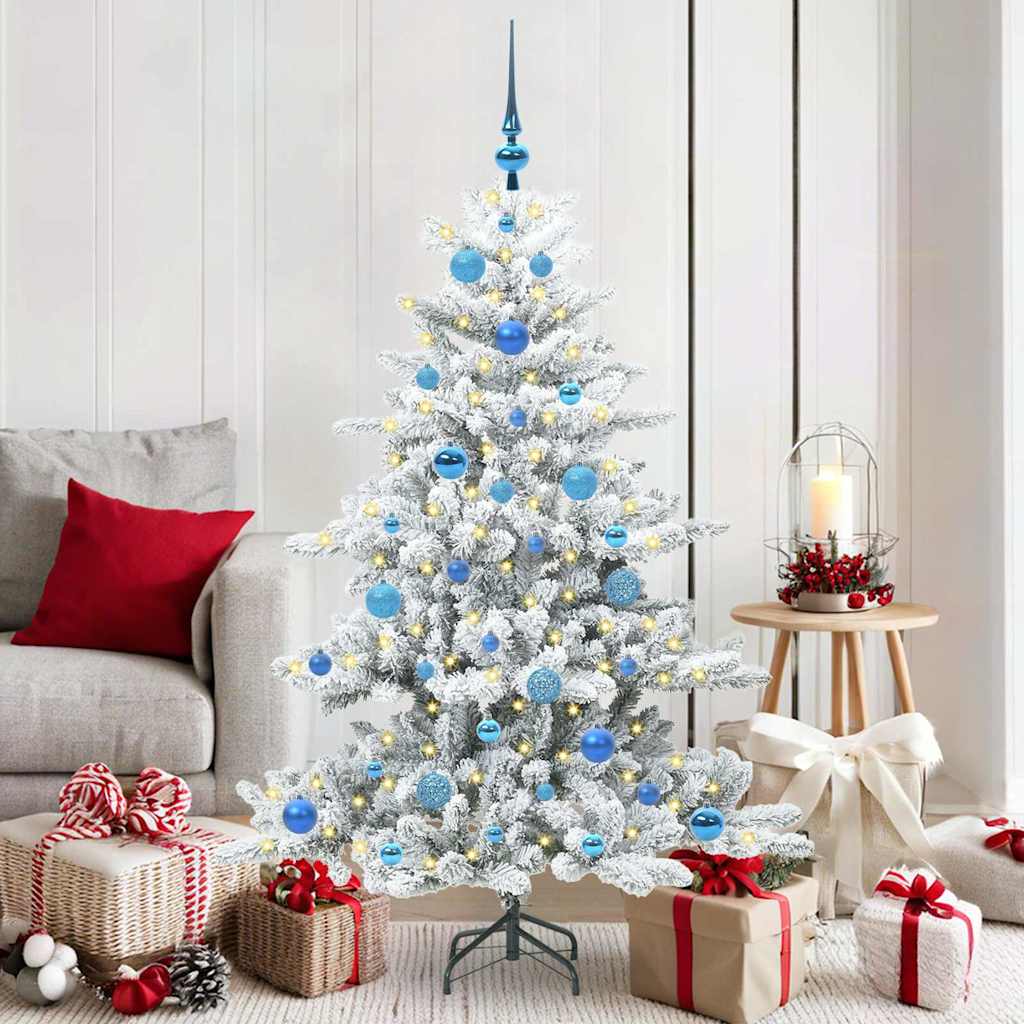 Kunstig sammensatt juletre with LEDs med stativ 150cm PVC