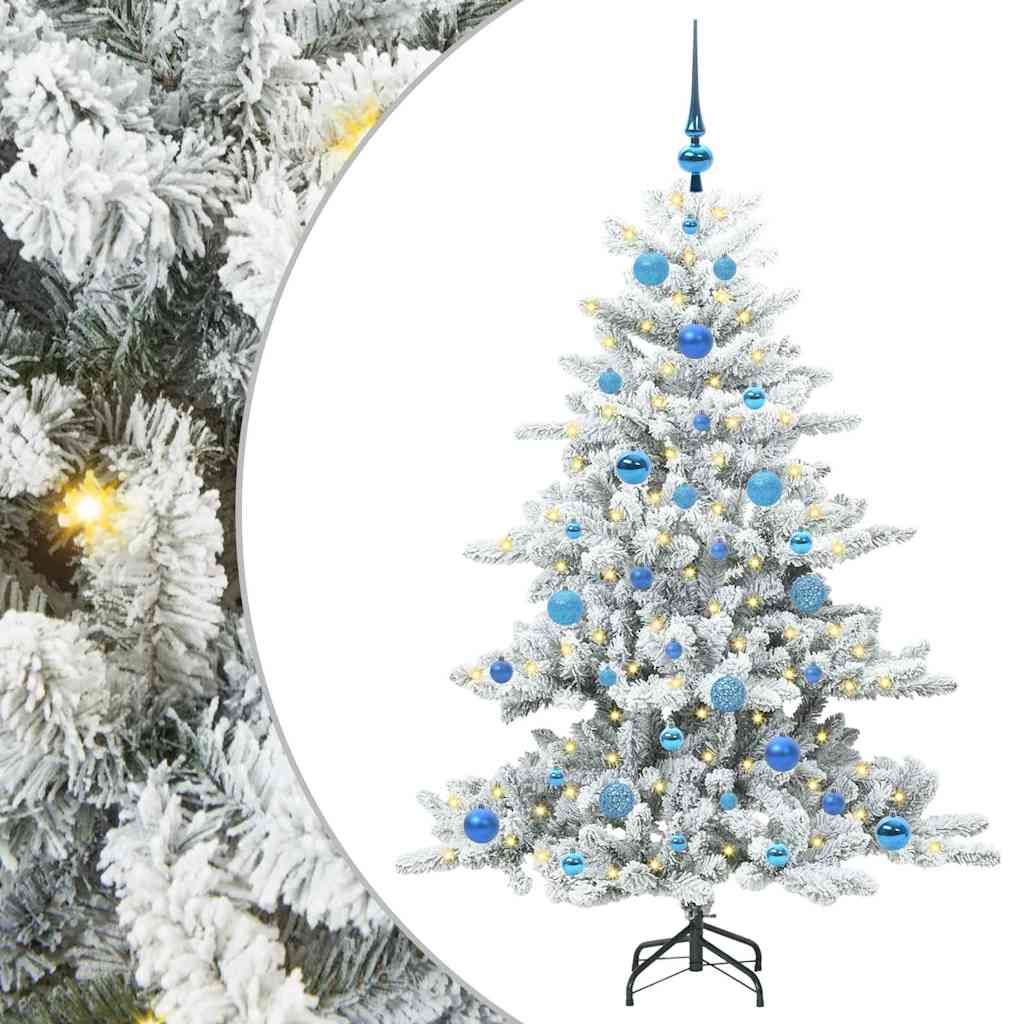 Kunstig sammensatt juletre with LEDs med stativ 150cm PVC