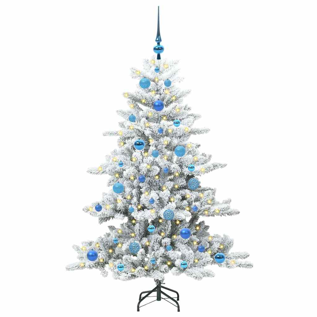 Kunstig sammensatt juletre with LEDs med stativ 150cm PVC