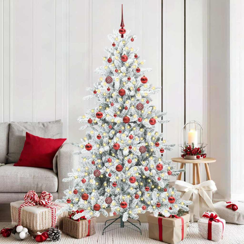 Kunstig sammensatt juletre with LEDs med stativ 180cm PVC