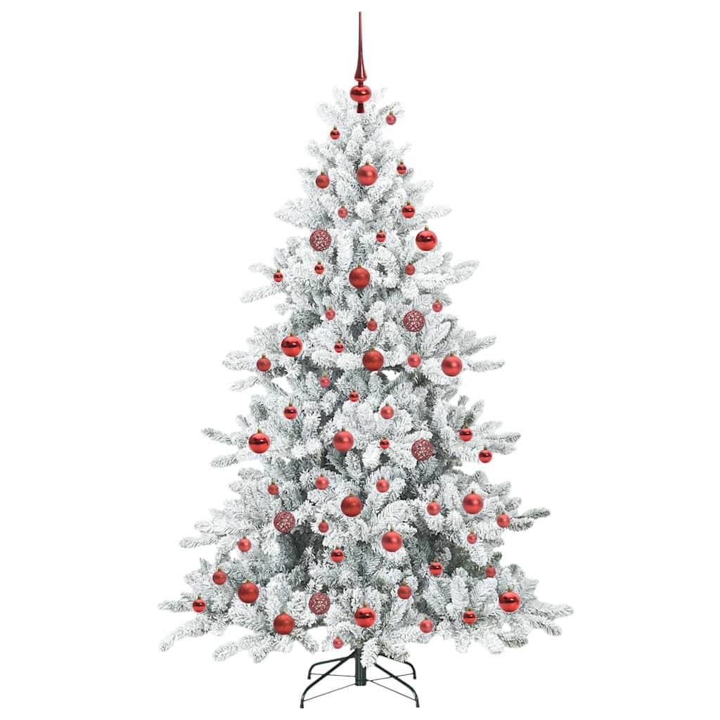 Kunstig sammensatt juletre with LEDs med stativ 180cm PVC