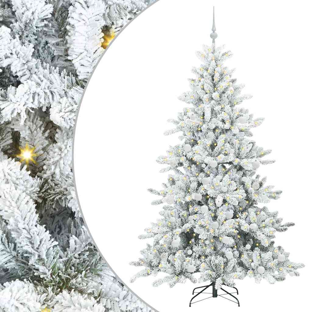 Kunstig sammensatt juletre with LEDs med stativ 180cm PVC