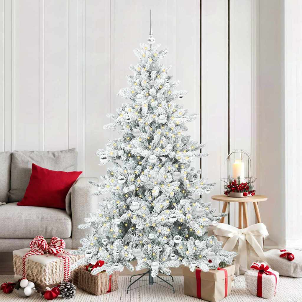 Kunstig sammensatt juletre with LEDs med stativ 180cm PVC