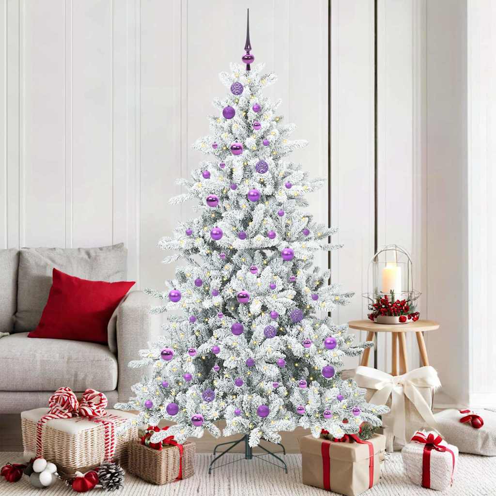 Kunstig sammensatt juletre with LEDs med stativ 180cm PVC