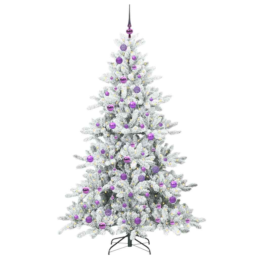 Kunstig sammensatt juletre with LEDs med stativ 180cm PVC