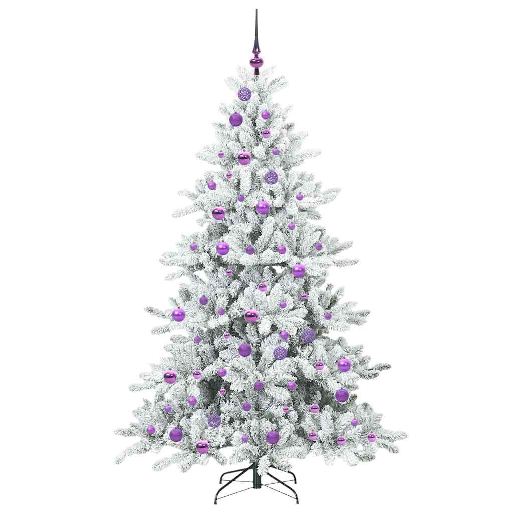 Kunstig sammensatt juletre with LEDs med stativ 180cm PVC